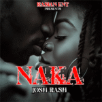 Josh Rash posing with a vibrant Afrobeat-inspired background, representing the Teso love song "Naka"