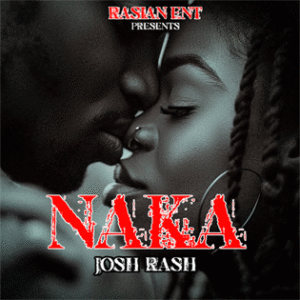 Josh Rash posing with a vibrant Afrobeat-inspired background, representing the Teso love song "Naka"