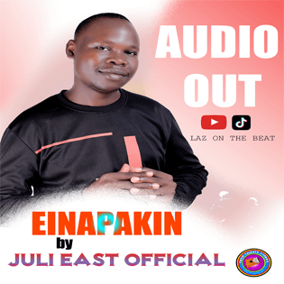 Juli East - Einapakin cover art featuring romantic visuals for the love song