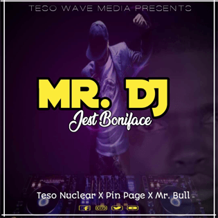 Cover art for MR DJ by Teso Nuclear x Pin Page featuring Mr Bull – a high-energy club and party anthem.