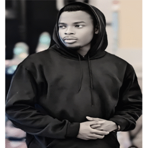 Gospel artist Minister Immanuel featured on Teso Music, promoting his latest inspirational track with a faith-themed design.
