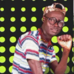 Okia James posing in a culturally inspired Afro-fusion artist photoshoot.